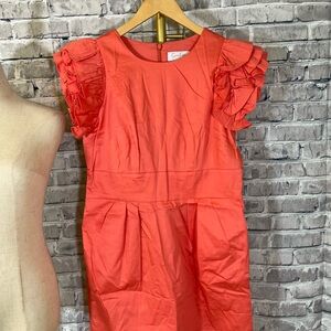 Jessica Simpson Coral Ruffle Sleeve Mini Dress